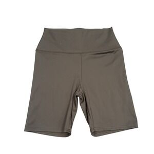 Garage Biker Shorts Womens Medium Black High Waisted Athletic Recycled‎ Stretch